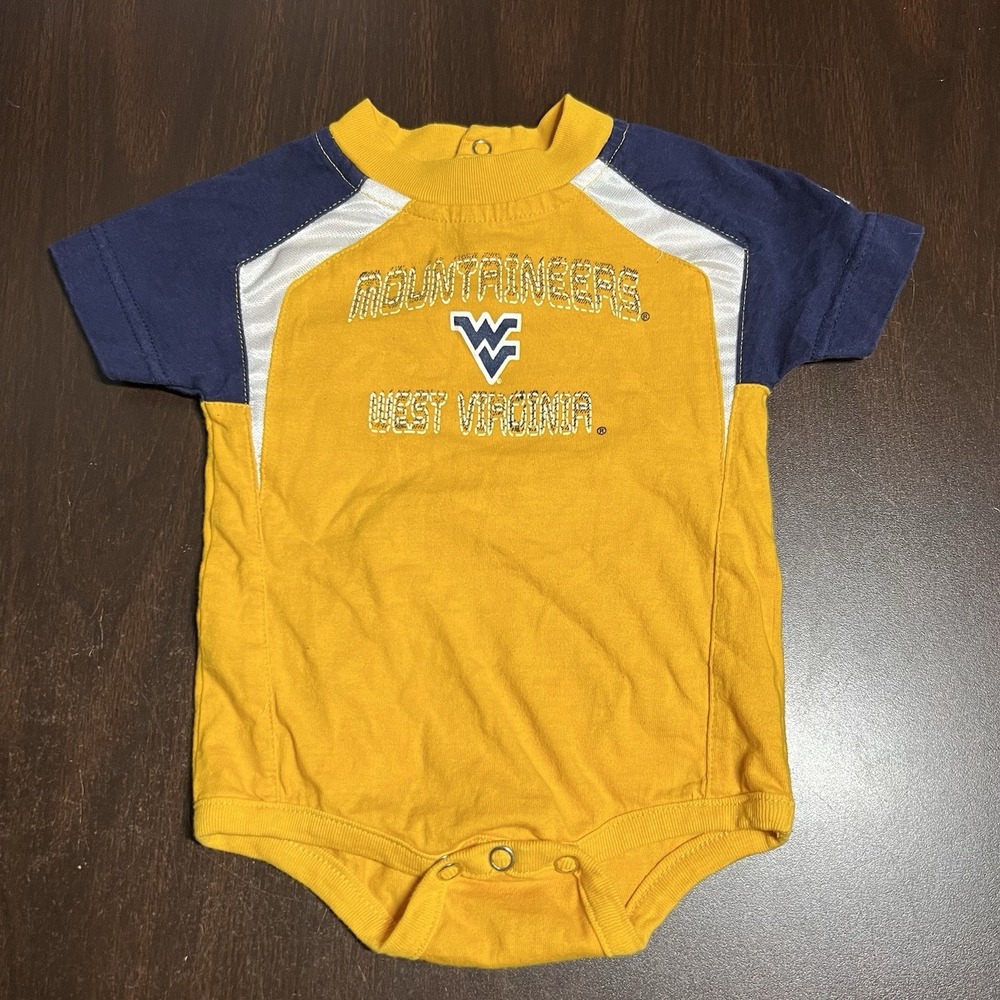 Starter Infant 3-6M West Virginia WV‎ Mountaineers Snap Crotch Bodysuit